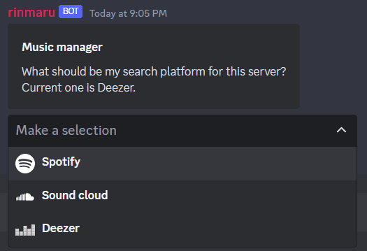 Music manager feature